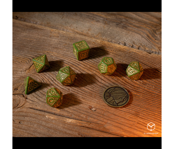 Кубики RPG The Witcher Dice Set. Triss - The Fourteenth of the Hill. Q WORKSHOP (SWTR01)