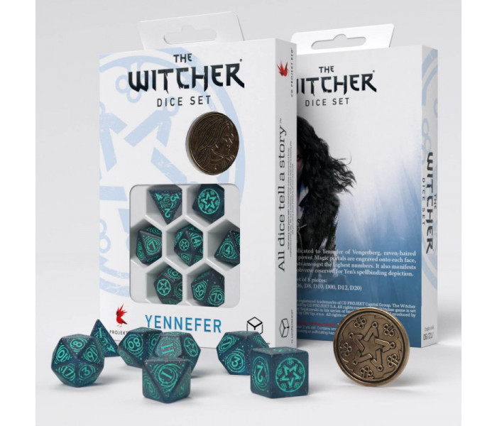 Кубики RPG The Witcher Dice Set. Yennefer - Sorceress Supreme. Q WORKSHOP (SWYE01)