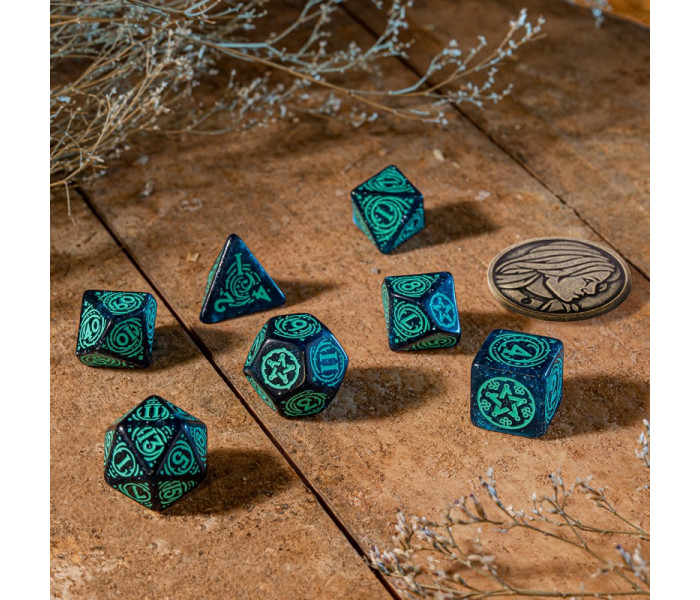 Кубики RPG The Witcher Dice Set. Yennefer - Sorceress Supreme. Q WORKSHOP (SWYE01)