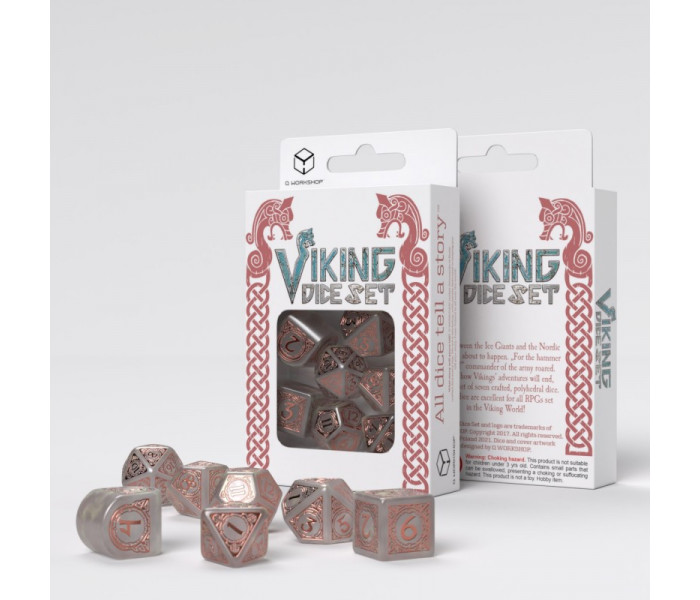 Кубики RPG Viking Modern Dice Set: Niflheim. Q WORKSHOP (RVIK05)