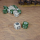 Набір кубиків Crosshairs Compact D6: Beige&Olive (20 шт). Q WORKSHOP (STCA03)