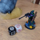 Набор кубиков Crosshairs Compact D6: Black&Pearl (20 шт). Q WORKSHOP (STCA05)
