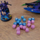 Набор кубиков Crosshairs Compact D6: Blue&Pink (20 шт). Q WORKSHOP (STCA02)
