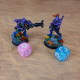 Набор кубиков Crosshairs Compact D6: Blue&Pink (20 шт). Q WORKSHOP (STCA02)