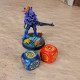 Набор кубиков Crosshairs Compact D6: Cobalt&Red (20 шт). Q WORKSHOP (STCA01)