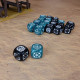 Набор кубиков Crosshairs Compact D6: Stormy&Black (20 шт). Q WORKSHOP (STCA04)