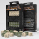 Набір кубиків Fortress Compact D6: Beige&Olive (20 шт). Q WORKSHOP (STCB01)