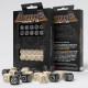 Набор кубиков Fortress Compact D6: Black&Beige (20 шт). Q WORKSHOP (STCB03)