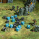 Набір кубиків Fortress Compact D6: Black&Blue (20 шт). Q WORKSHOP (STCB02)