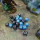 Набір кубиків Fortress Compact D6: Black&Blue (20 шт). Q WORKSHOP (STCB02)