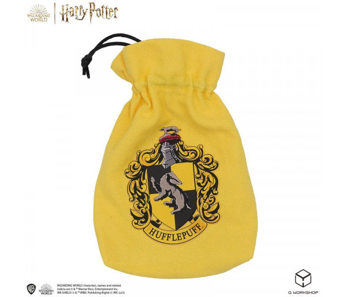 Набір кубиків Harry Potter. Hufflepuff. 5 х D6 Dice Set & Pouch. Q WORKSHOP (190142/2023/4/A/D6B)