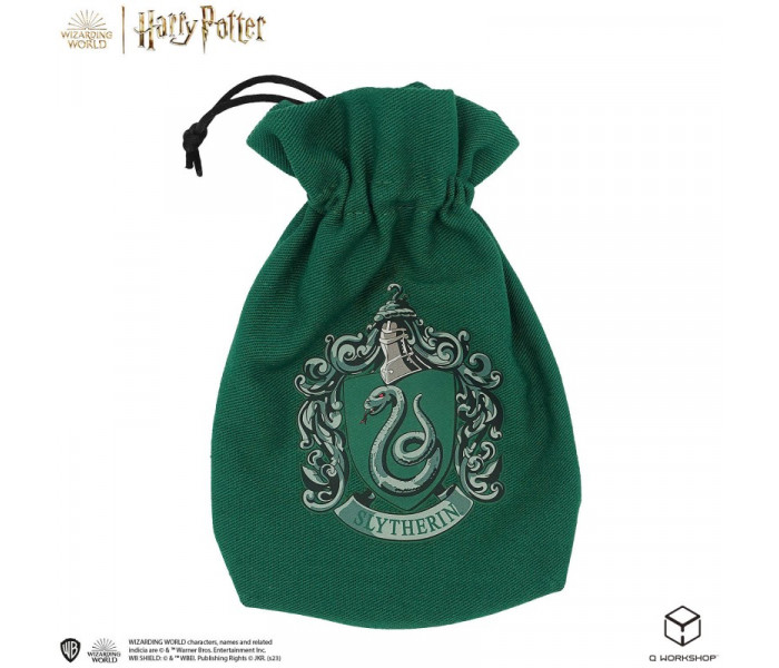 Набор кубиков Harry Potter. Slytherin. 5 х D6 Dice Set & Pouch. Q WORKSHOP (190142/2023/2/A/D6B)