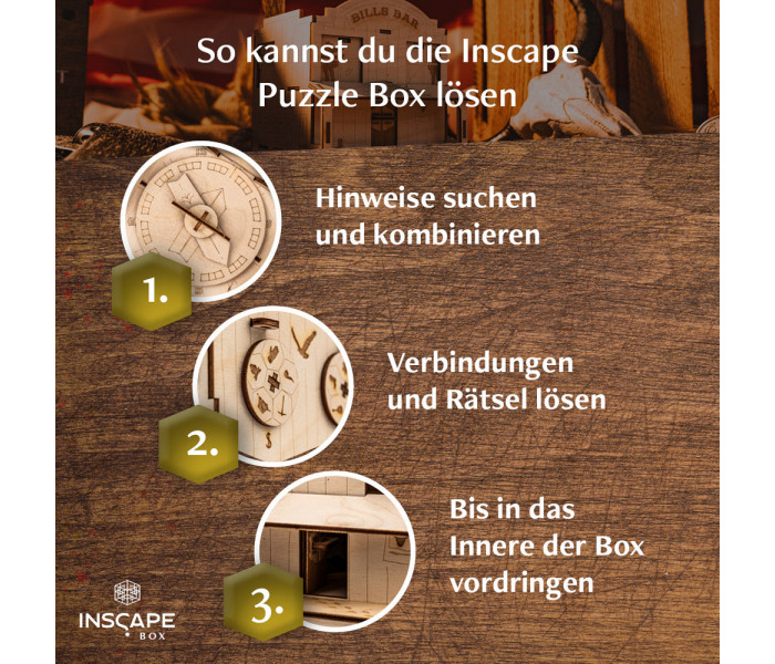Головоломка квест-бокс Wild West Riddles. Inscape