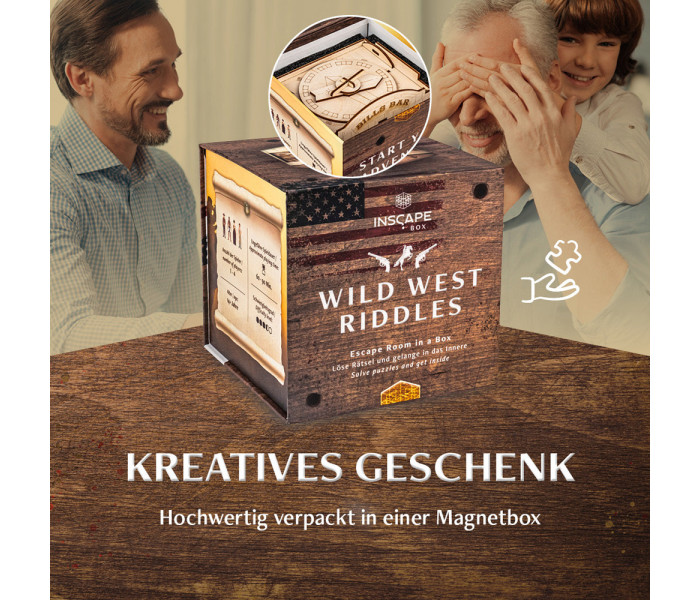 Головоломка квест-бокс Wild West Riddles. Inscape
