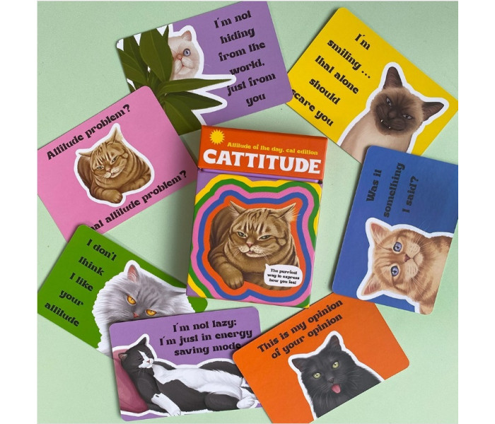 Котонастроение: Карты Настроя Дня - Cattitude: Attitude of the day: cat edition Cards. Rockpool Publishing
