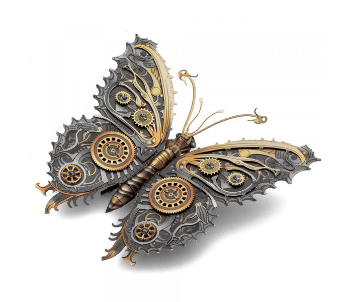 Металева збірна 3D модель Steampunk Butterfly, Metal Earth (ME1021)