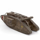 Металлическая сборная 3D модель Танк British Mark IV, Metal Earth (ME1022)