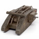 Металлическая сборная 3D модель Танк British Mark IV, Metal Earth (ME1022)