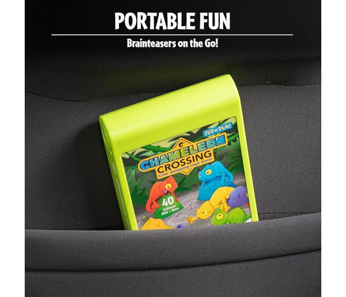 Дорожная головоломка Flip & Play Chameleon Crossing (Переправа хамелеонов). Thinkfun (76588)