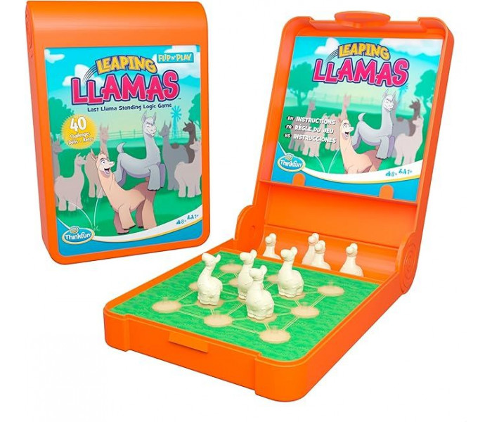 Дорожня головоломка Flip & Play Leaping Llamas (Стрибаючи лами). Thinkfun (76586)