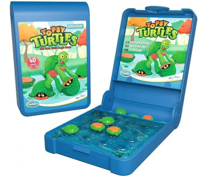 Дорожная головоломка Flip & Play Topsy Turtles (Черепашки). Thinkfun (76587)