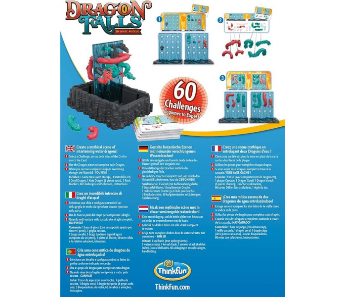 Игра головоломка Dragon Falls (Водопад Дракона). Thinkfun (76496)