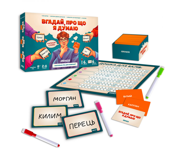 Игра для компании "Угадай, о чем я думаю". Orner