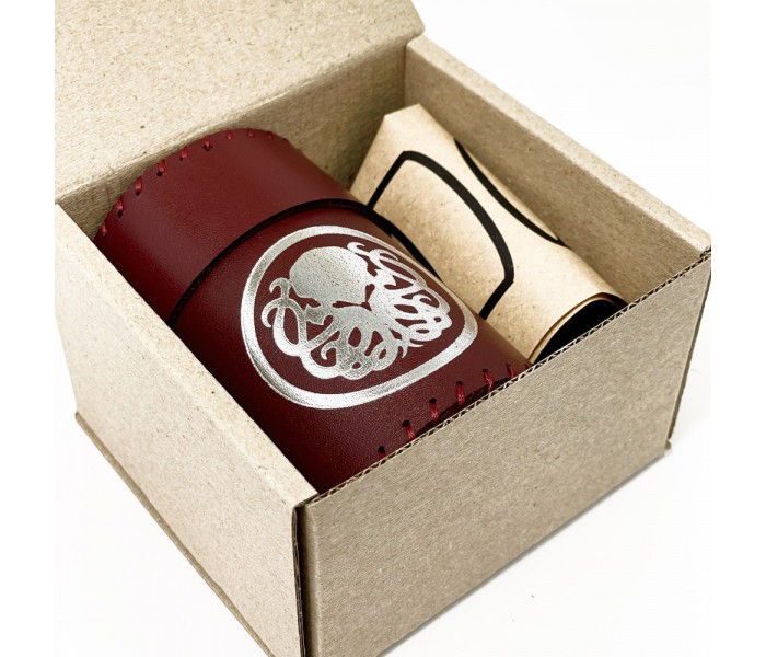 Стакан для кубиков Cthulhu burgundy (pi-dc003)