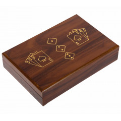 Подарочная коробка для 2 колод карт Poker size, МДФ