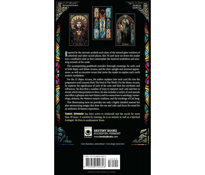 Таро Вітражів: Подорож освітлена Крізь Карти - The Stained Glass Tarot: An Illuminated Journey through the Cards. Destiny Books