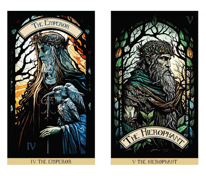 Таро Вітражів: Подорож освітлена Крізь Карти - The Stained Glass Tarot: An Illuminated Journey through the Cards. Destiny Books