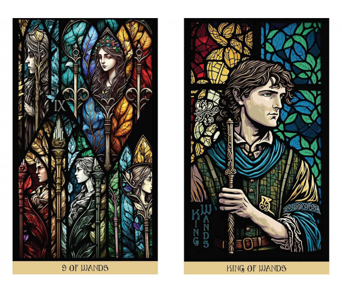 Таро Вітражів: Подорож освітлена Крізь Карти - The Stained Glass Tarot: An Illuminated Journey through the Cards. Destiny Books