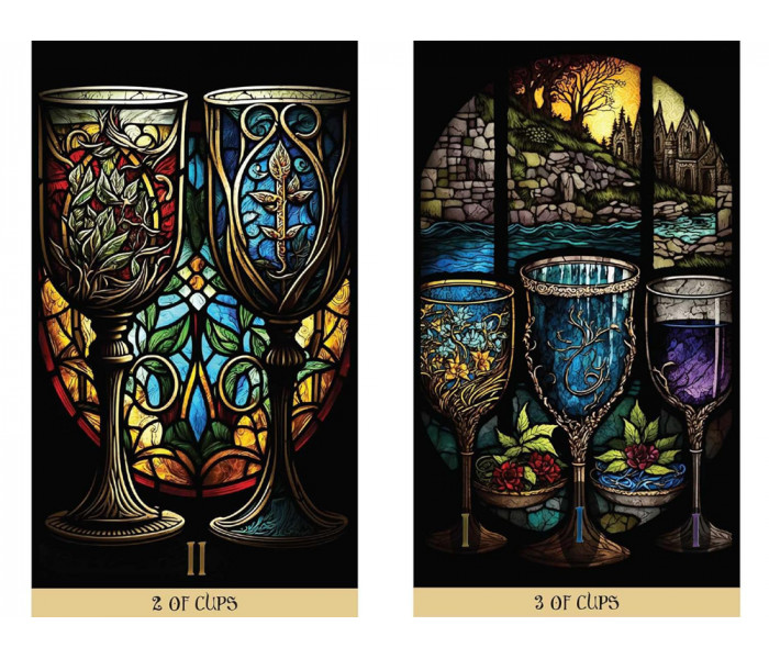 Таро Вітражів: Подорож освітлена Крізь Карти - The Stained Glass Tarot: An Illuminated Journey through the Cards. Destiny Books