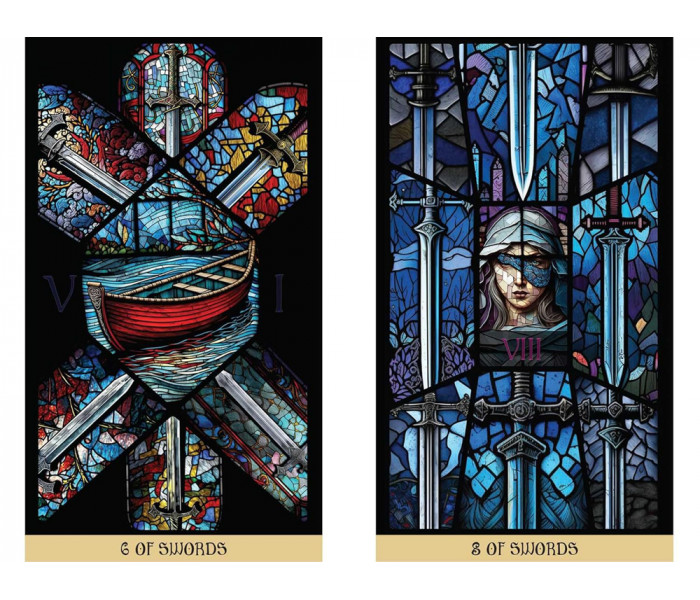 Таро Вітражів: Подорож освітлена Крізь Карти - The Stained Glass Tarot: An Illuminated Journey through the Cards. Destiny Books