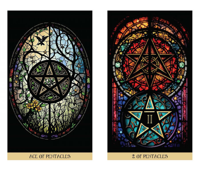 Таро Вітражів: Подорож освітлена Крізь Карти - The Stained Glass Tarot: An Illuminated Journey through the Cards. Destiny Books