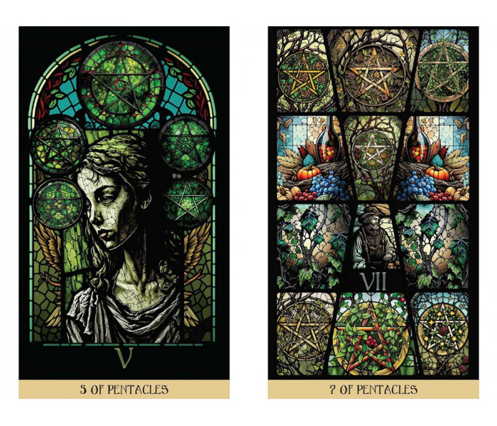 Таро Вітражів: Подорож освітлена Крізь Карти - The Stained Glass Tarot: An Illuminated Journey through the Cards. Destiny Books