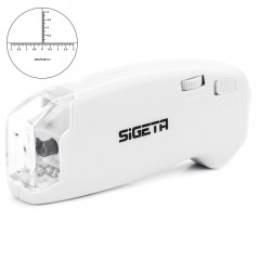 Мікроскоп SIGETA MicroGlass 40x R/T, зі шкалою (65136)