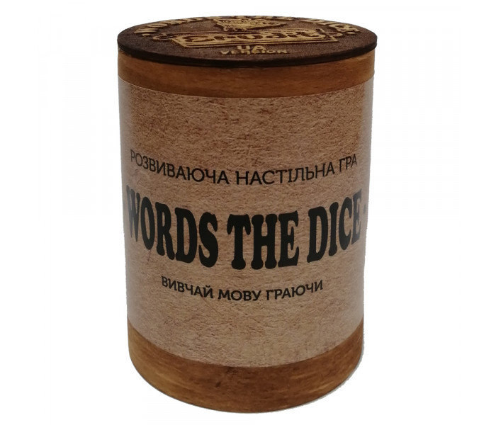 Настольная игра Эрудит в стакане (Words The Dice) УКР