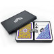 Карти Copag Neoteric 100% Plastic Double-deck Poker Size Jumbo Index (Blue/Yellow)
