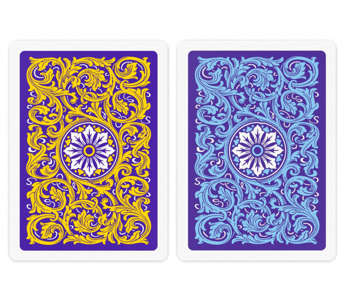 Карти Copag Neoteric 100% Plastic Double-deck Poker Size Jumbo Index (Blue/Yellow)