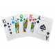 Карты Copag Legacy 4-Color 100% Plastic Double-deck Poker Size Jumbo Index (Blue/Red)