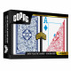 Карты Copag Legacy 4-Color 100% Plastic Double-deck Poker Size Jumbo Index (Blue/Red)