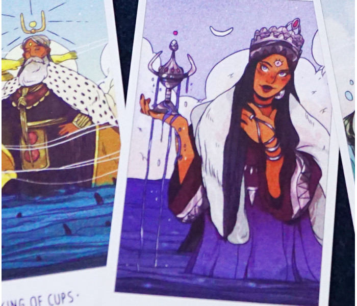 Таро Білого Божества - White Numen Tarot in a tin. China (9420316)