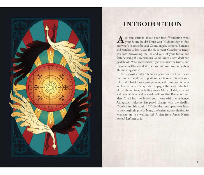 Колода Таро Добрих Прикмет - Good Omens Tarot Deck. Insight Editions