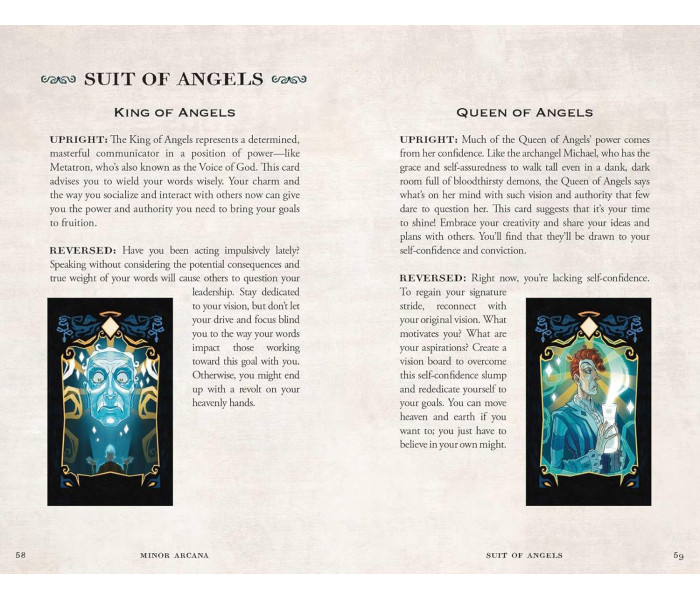 Колода Таро Добрих Прикмет - Good Omens Tarot Deck. Insight Editions