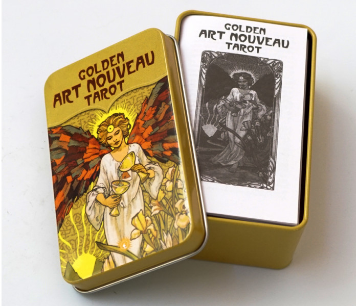 Таро Уейт Арт Нуво - Golden Art Nouveau Tarot in a tin. China (9420327)