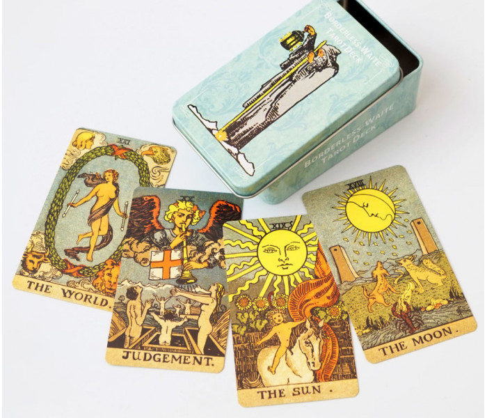 Таро Уейта безрамкове - Waite Borderless Tarot in a tin. China (9420317)