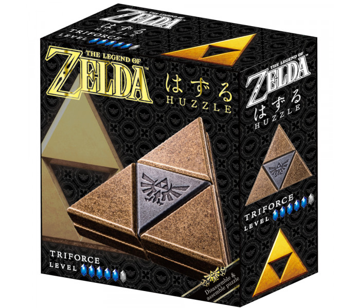 Металлическая головоломка Zelda Triforce, 5 уровень. Huzzle (515145)