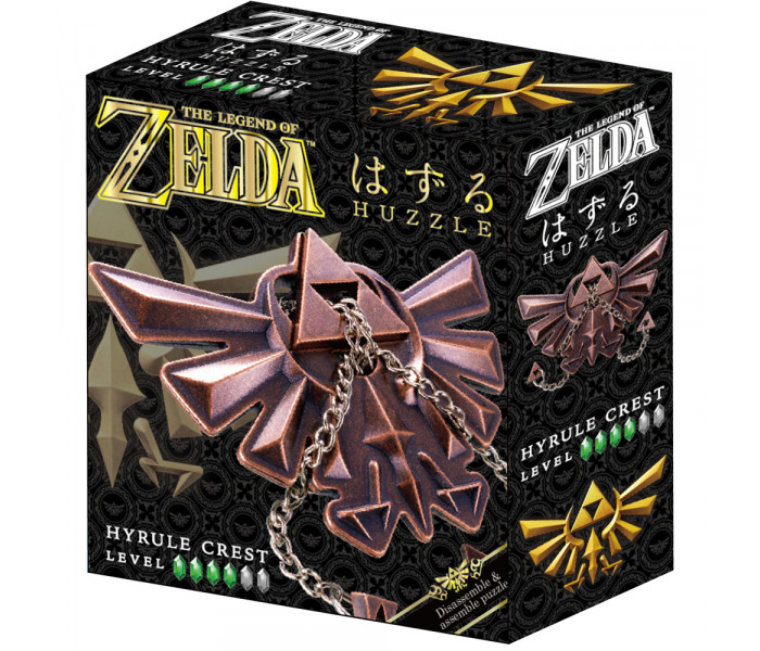 Металлическая головоломка Zelda Hyrule Crest, 4 уровень. Huzzle (515146)