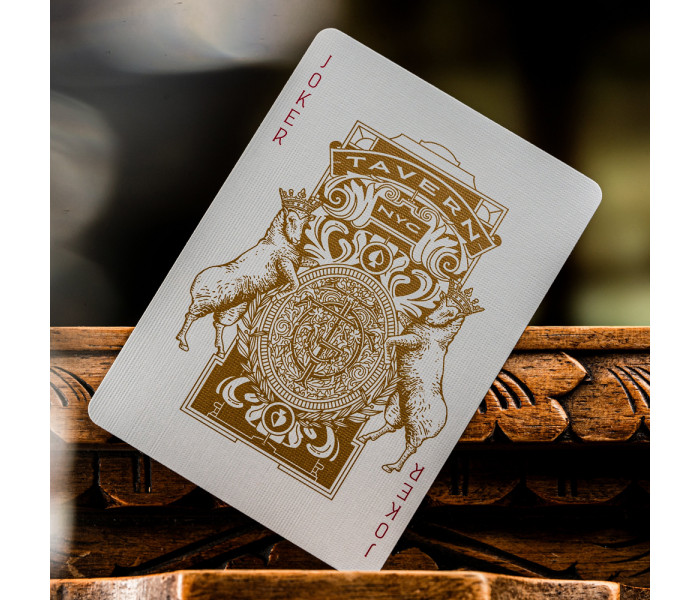 Игральные карты Theory11 Tavern on the Green: Foiled Red Limited Edition